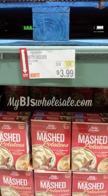 betty crocker mashed potatoes bjs