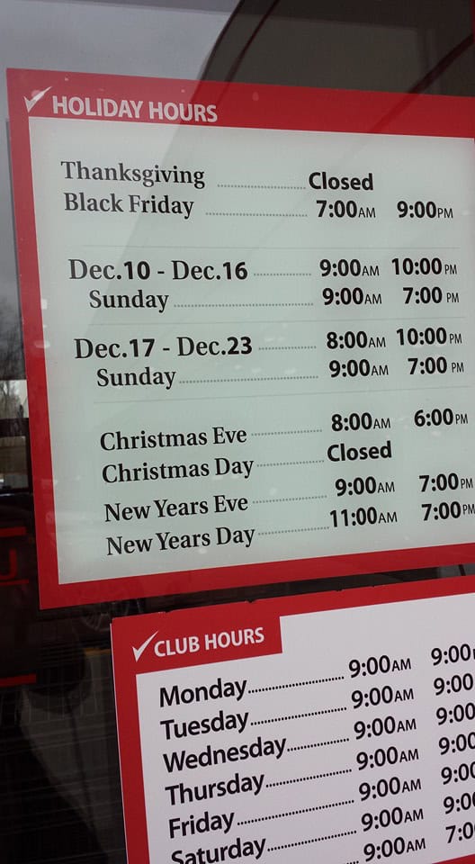 Christmas hours at bjs