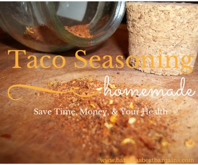 make your own organic taco seasoning