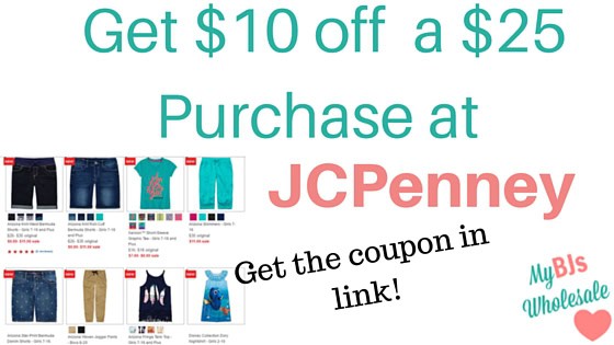 save $1 0on a $25 purchase at JCPenney