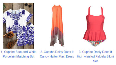 cupshe items 60% off plus free shipping