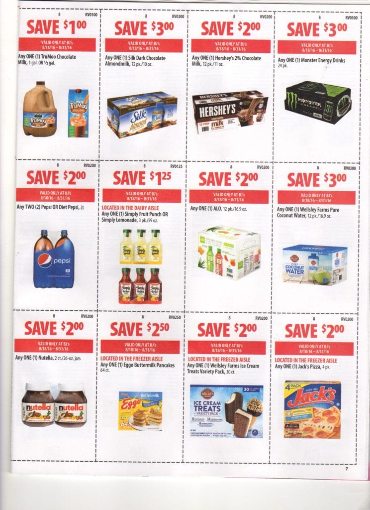 BJs front of club coupon matchups and scan 8/31/16
