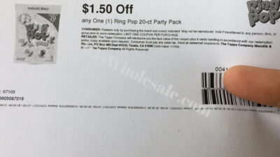Ring pop coupon