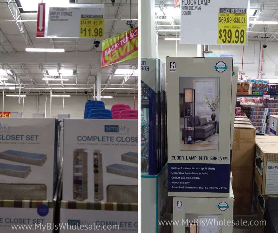 BJs wholesale club clearance markdowns for September
