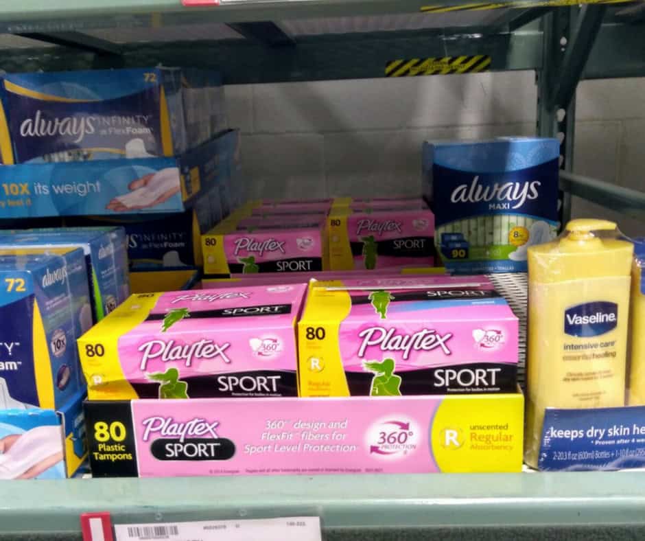 playtex sport tampons at bjs