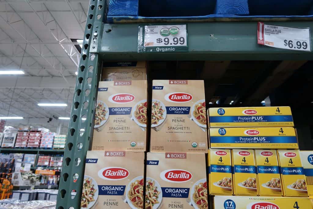 bjs-organic-barilla-pasta-price