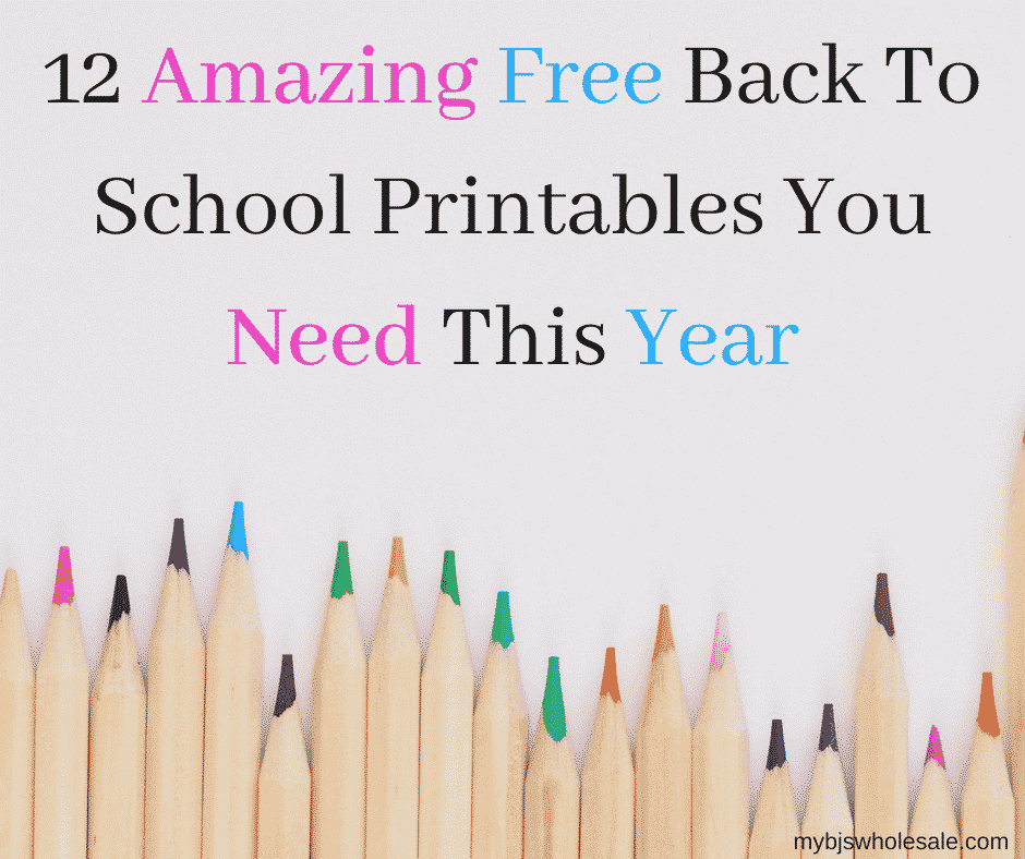 12 Amazing Free Back To School Printables You Need This Year