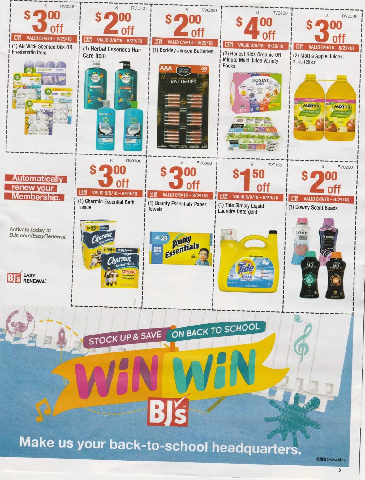 BJ's Wholesale Front of Club Booklet Coupon Matchups 8/9-8/29 ...