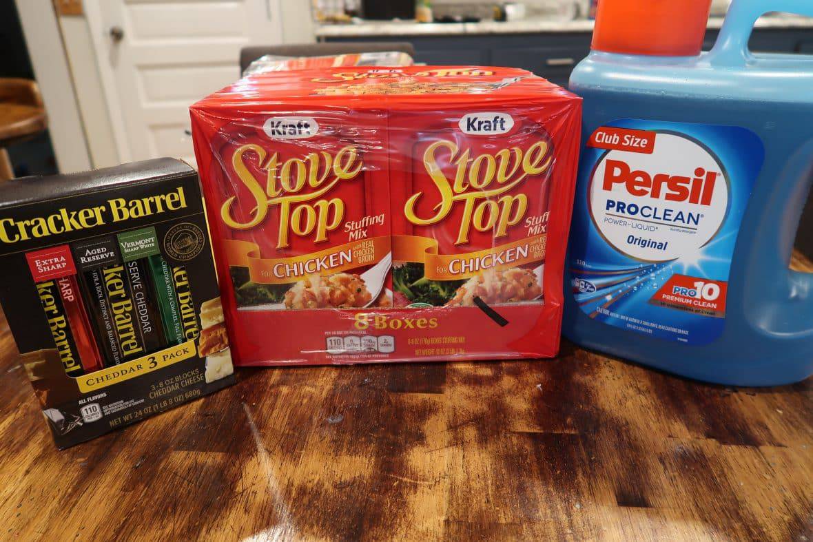 grocery coupons at BJs for persil, stove top, cracker barrell cheese