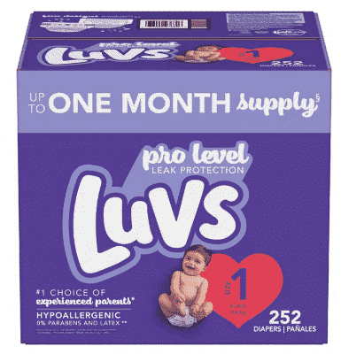 double stack luvs diapers