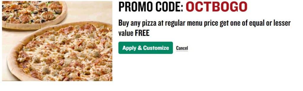 Papa Johns BOGO Papa Johns BOGO