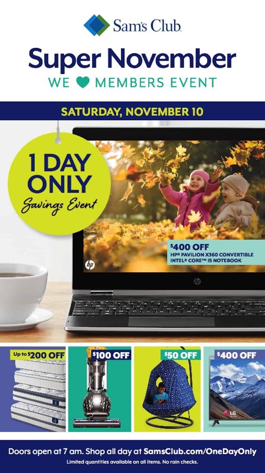 sams club one day event book scan early peek