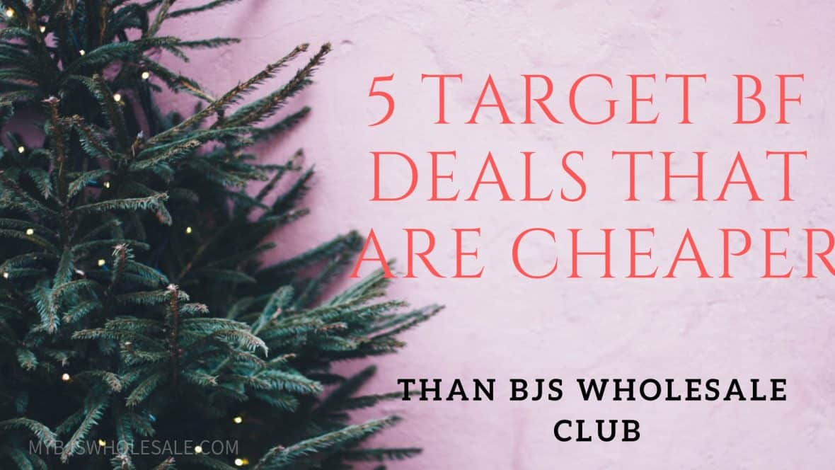target deals cheaper than BJs wholesale club