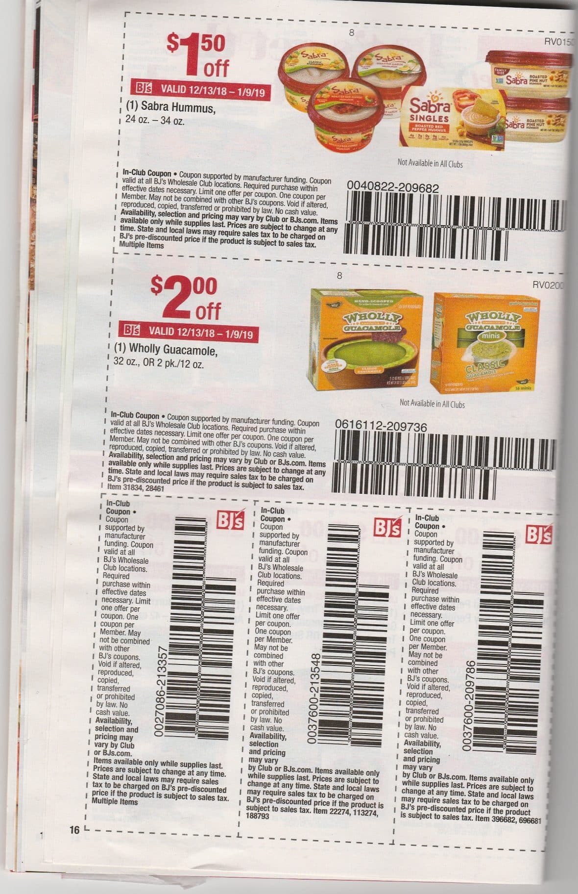 BJ's Monthly Coupon Book Matchups 12/13- 1/9/19 | MyBJsWholesale