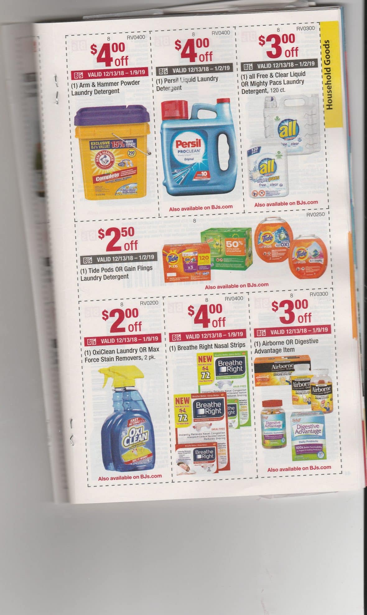 BJ's Monthly Coupon Book Matchups 12/13- 1/9/19 | My BJs Wholesale Club