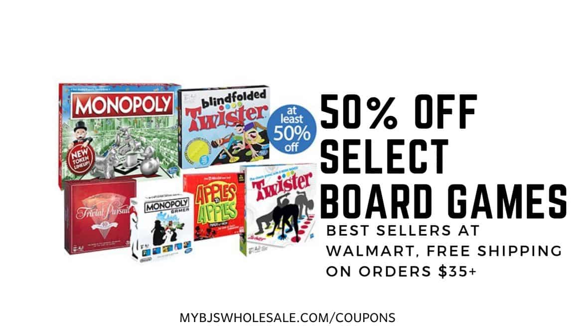 50% off select board games