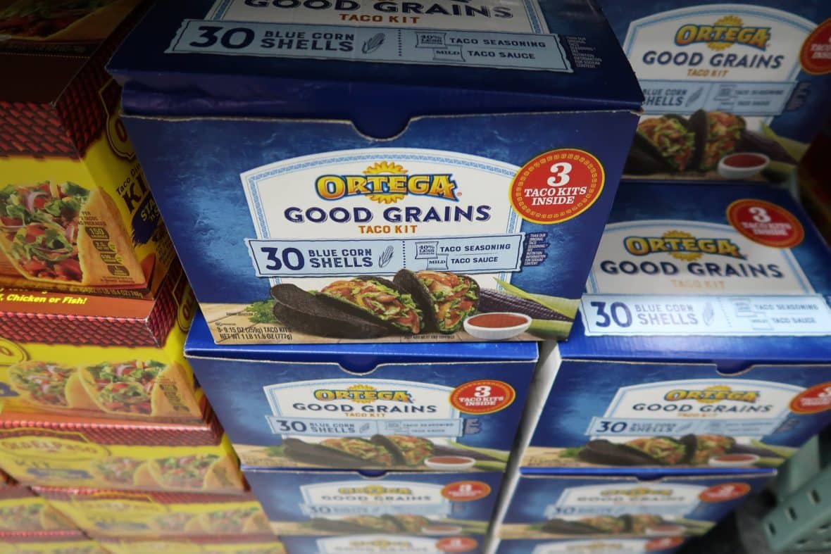 ortega good grains blue corn taco kit at BJs