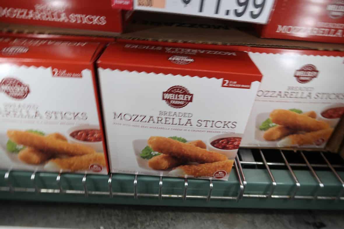 mozzarella sticks at Bjs club