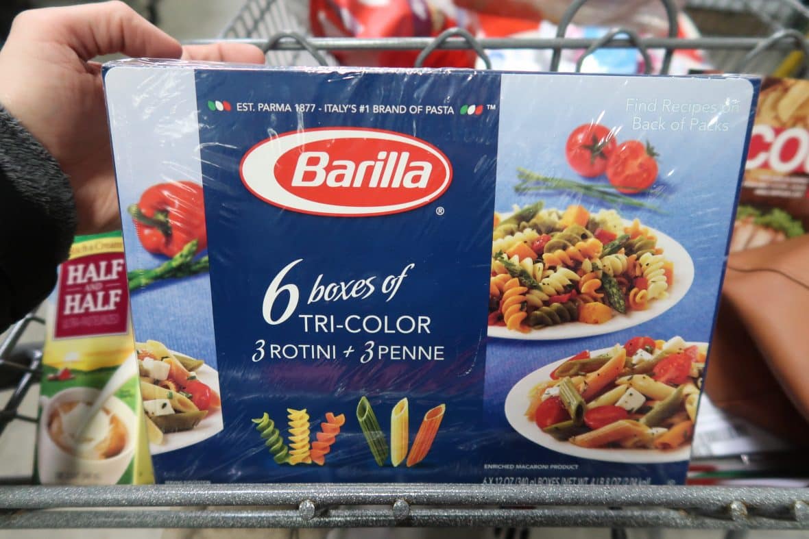 cheap barilla pasta deal at BJs wholesale club