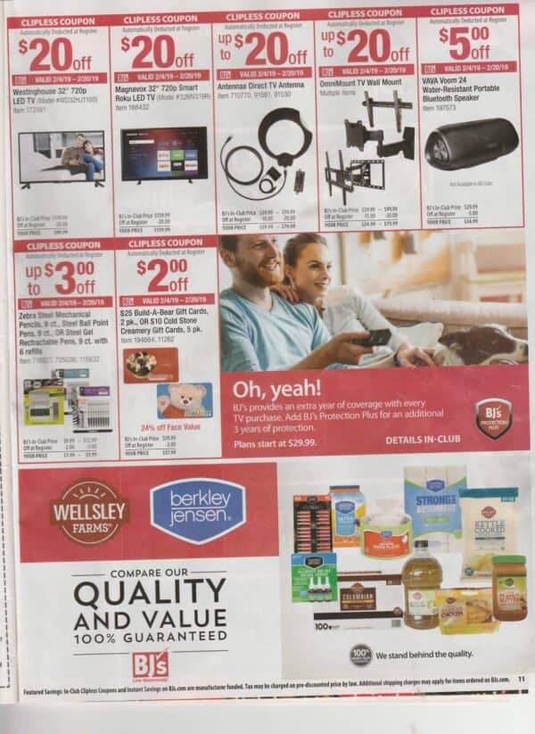 BJs Front of Store Flyer Coupon Matchups &amp; Scan | MyBJsWholesale