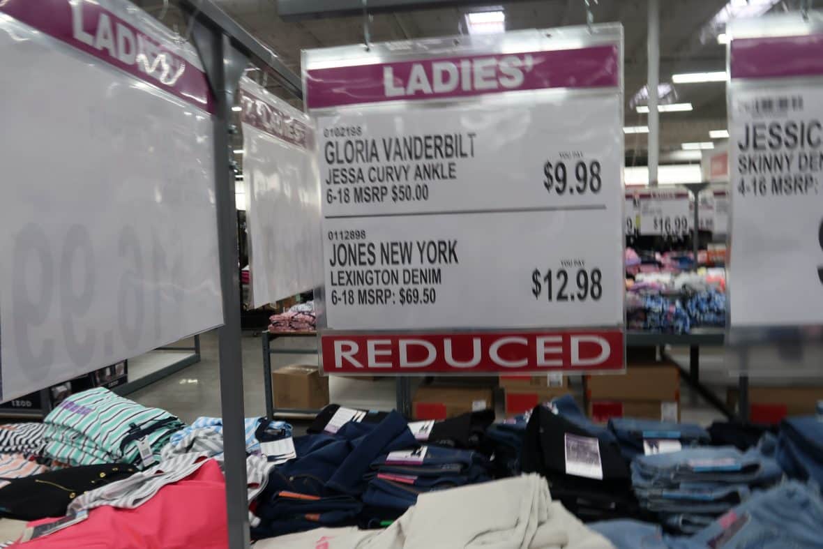 earl grey jeans cheap at BJs
