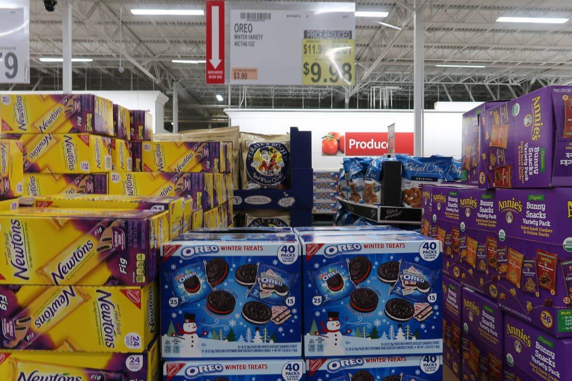 oreo winter cookies marked down at BJs
