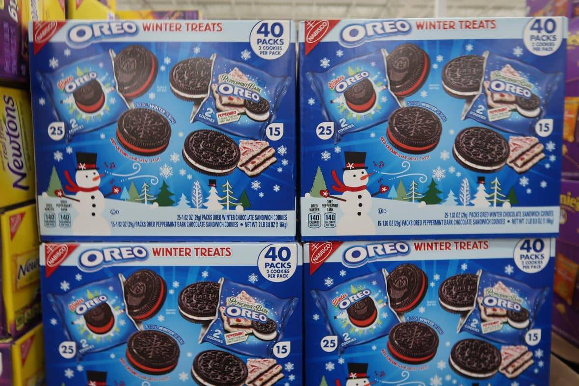 oreo winter cookies cheap at BJs