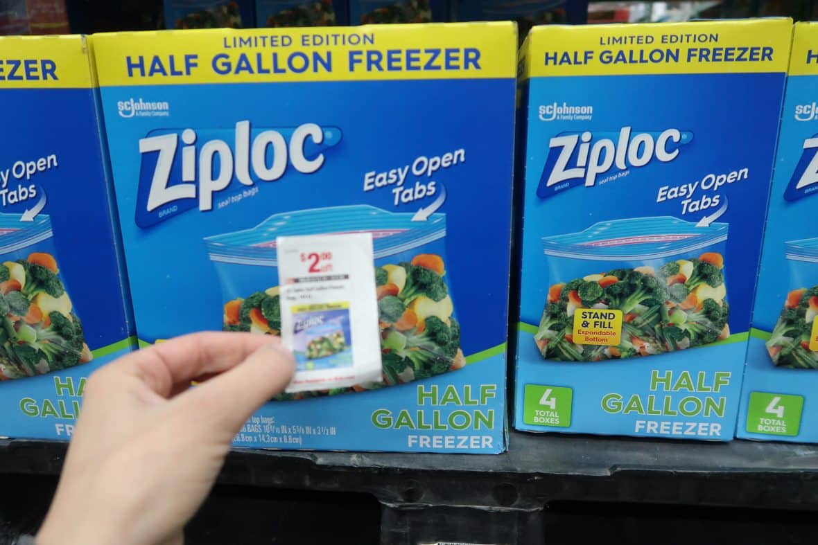 ziplo half gallon freezer bags at BJs