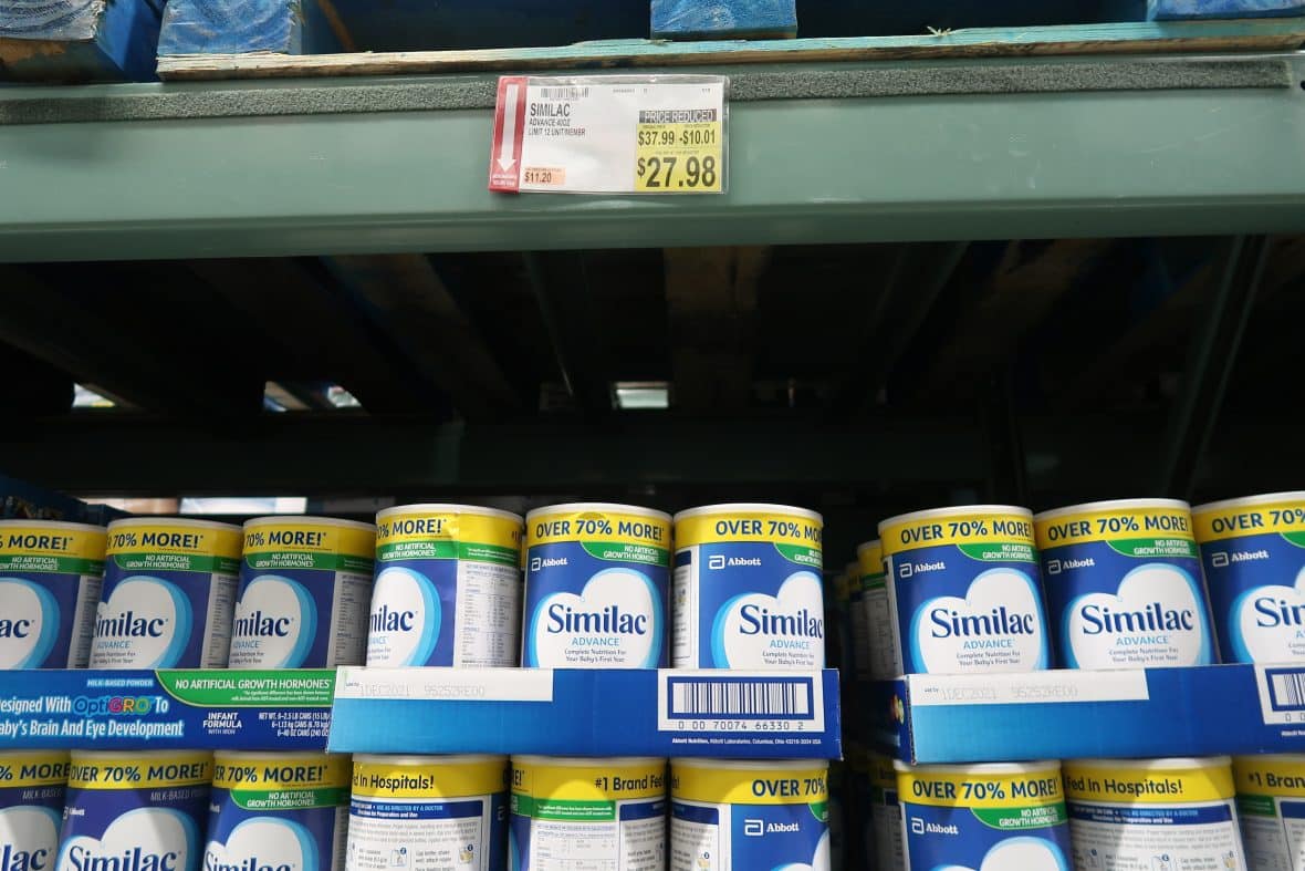 similac infant formula marked down at BJs