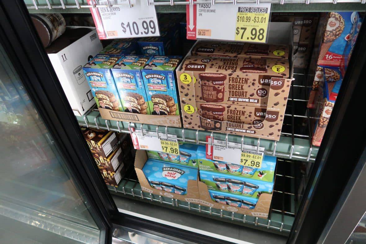 ice cream markdown at BJs