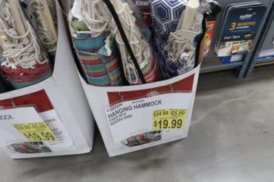 swinging hammock chair at BJs