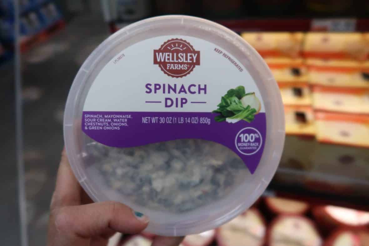 bjs brand spinach dip