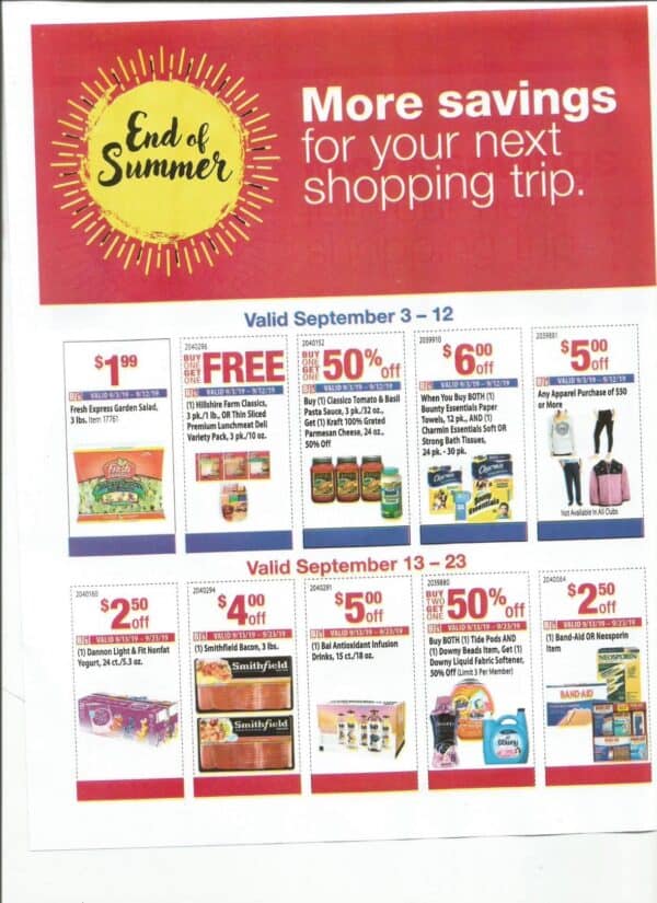 New Bonus BJs Coupon Sheet Starts 9/3 | MyBJsWholesale