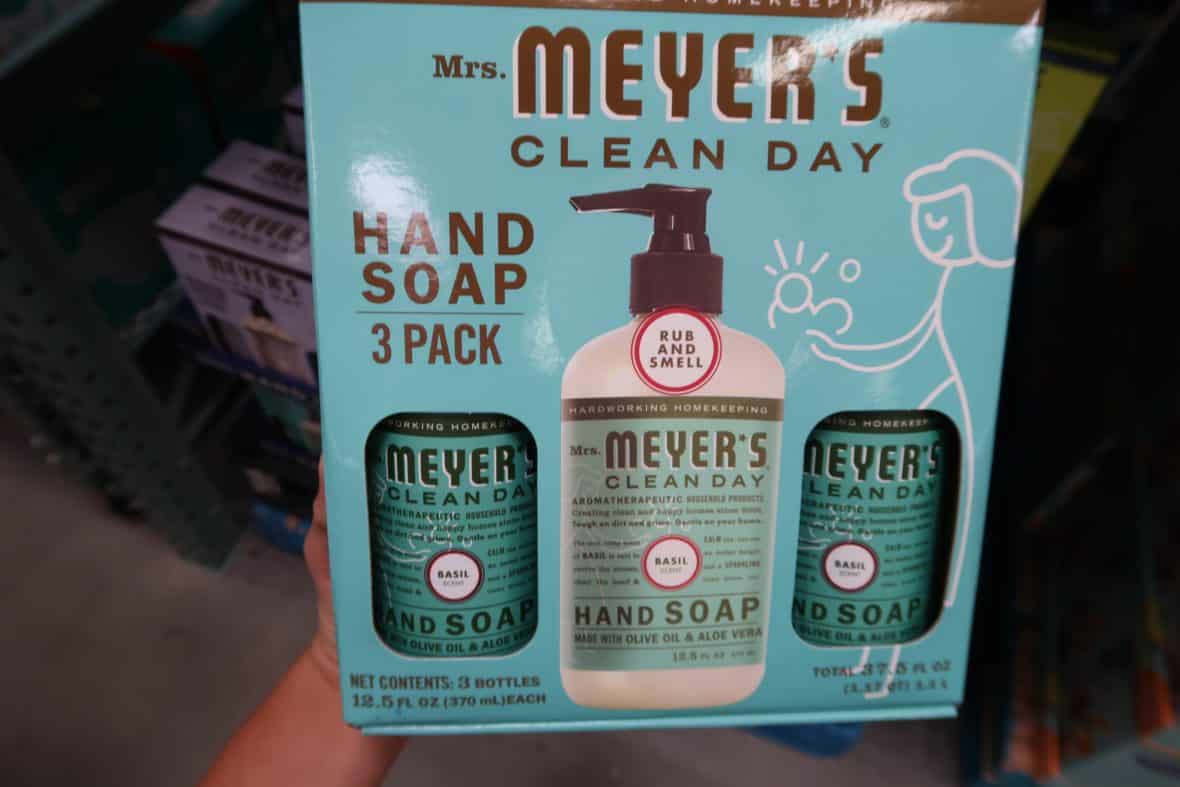 mrs. meyer's hand soap at BJs