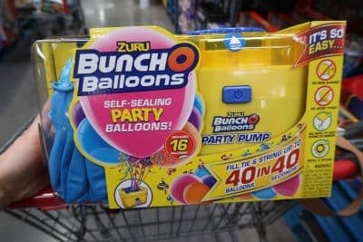 bunch o balloons at BJs