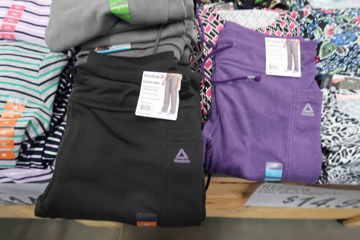 reebox vintage fleece pants at BJs