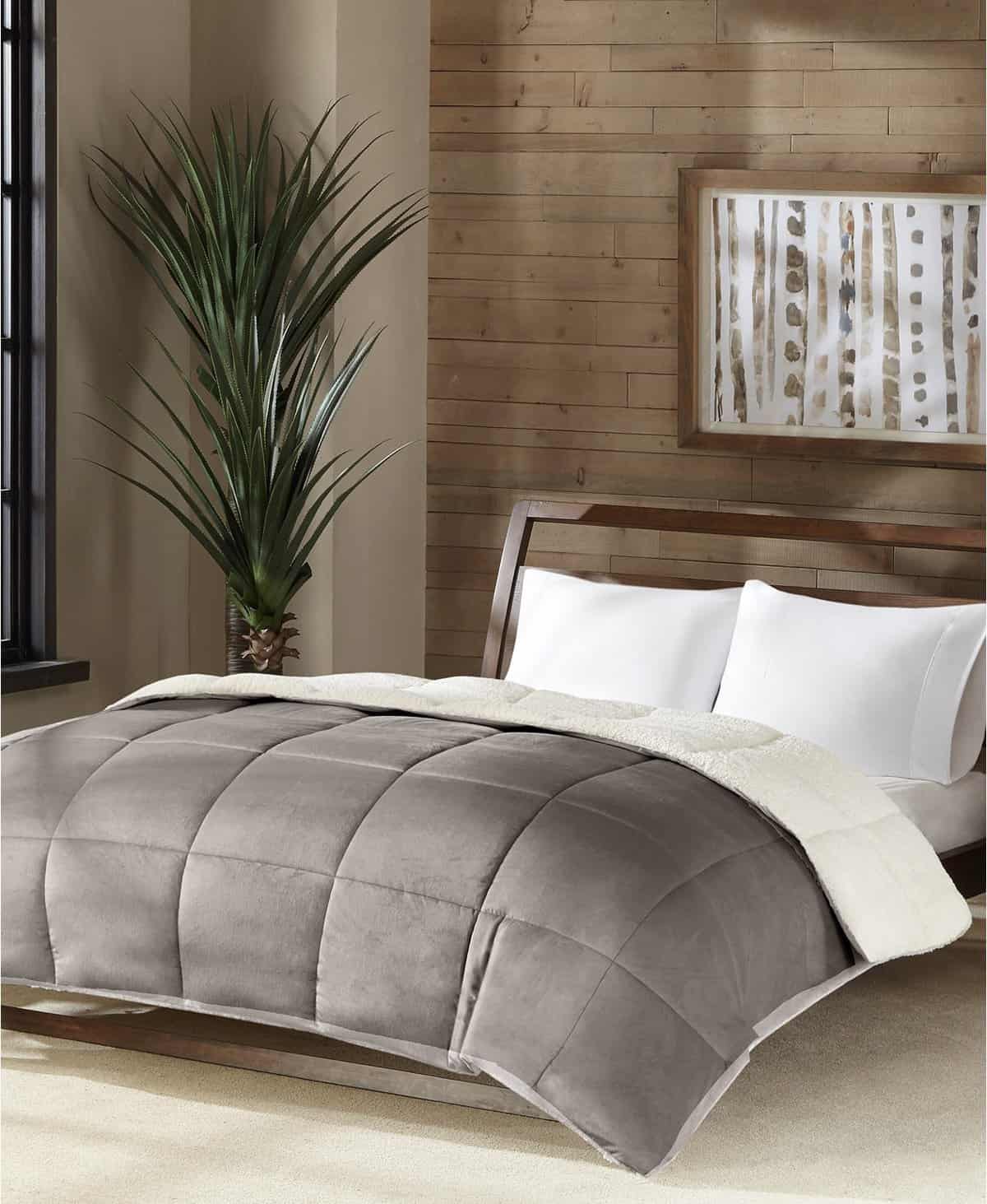 sherpa comforter at Macys