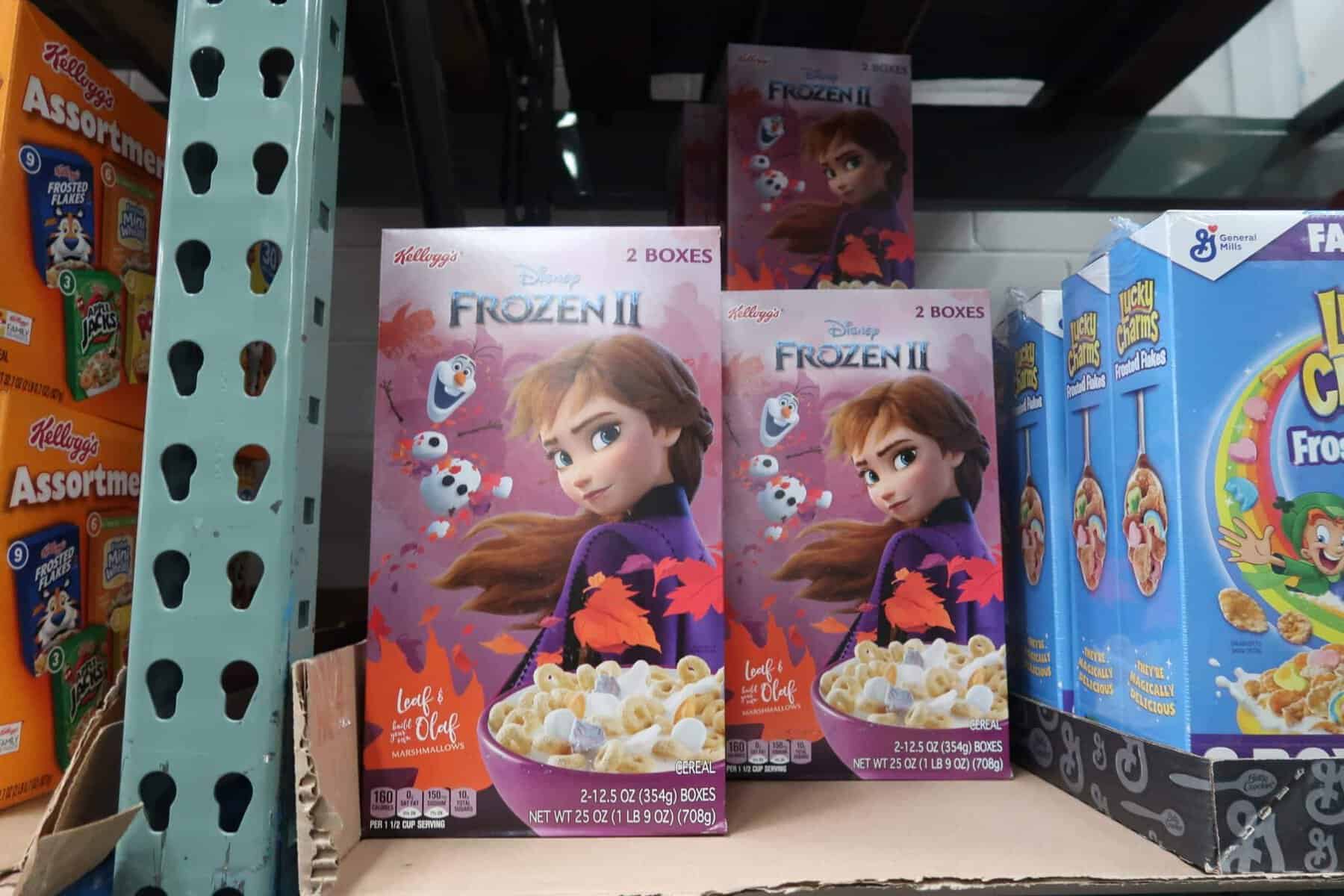 frozen 2 cereal at BJs wholesale club