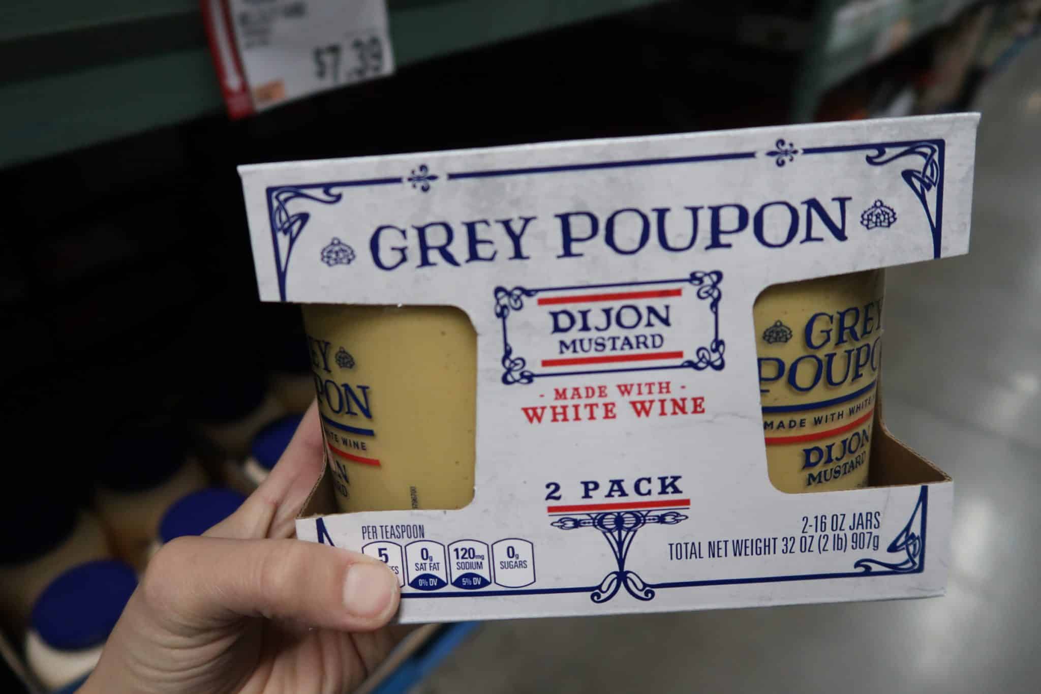grey poupon mustard at BJs wholesale