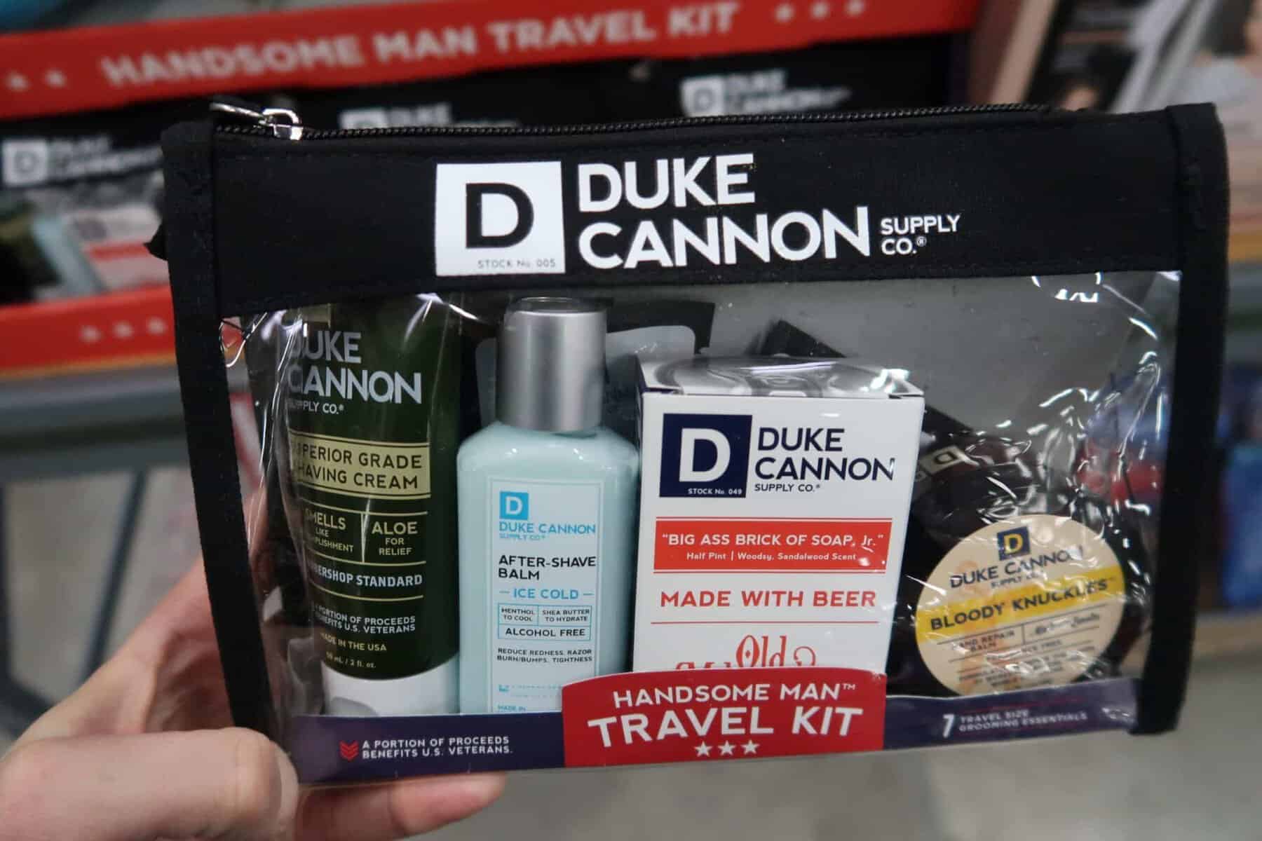 duke cannon beard travel set