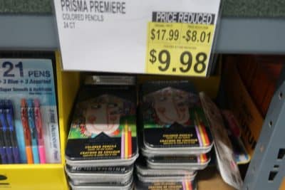 colored pencils at bjs