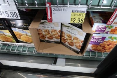 clearance at BJs for crab puff bite