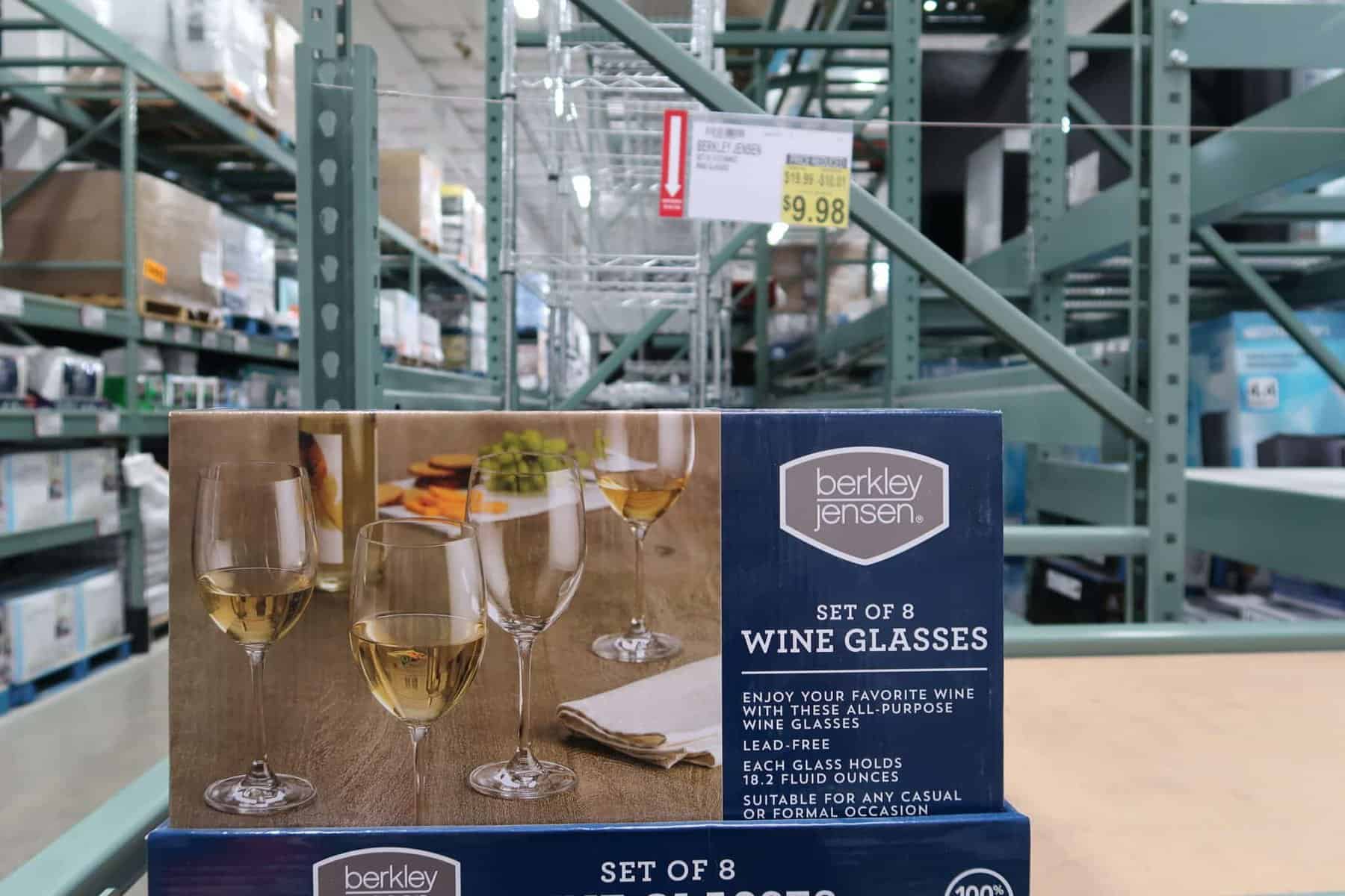 berkley jensen wine stem glasses