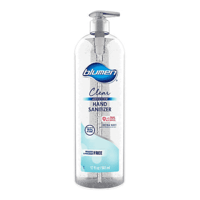 blumen advanced clear hand sanitizer