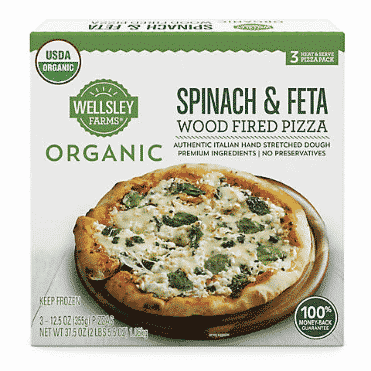 wellsley farms organic spinach feta pizza