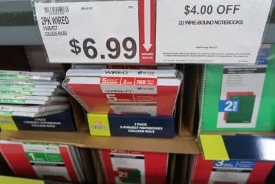 3 subject wired notebook bjs