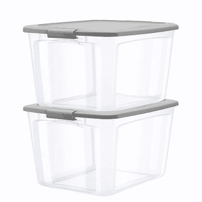 bella 20 gal tote with locking lid