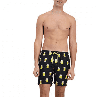 hot coals mens printed swimwear