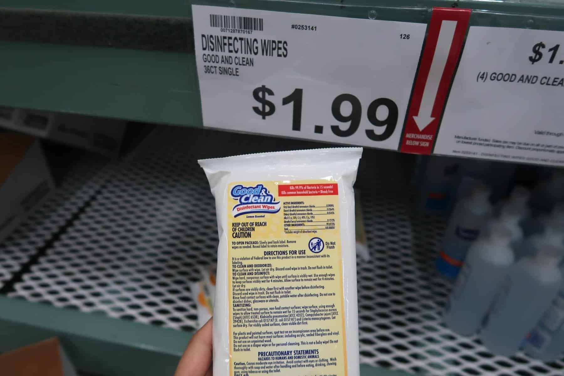 hand sanitizer wipes