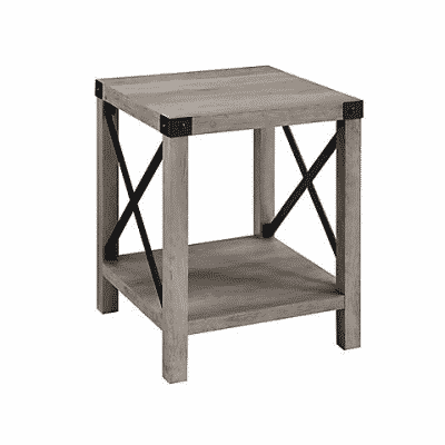 w.trends farmhouse 18 side end table